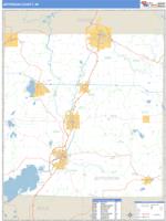 Jefferson County, WI Wall Map Zip Code