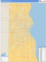 Milwaukee County, WI Wall Map Zip Code