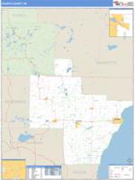 Oconto County, WI Wall Map