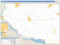 Pierce County, WI Wall Map Zip Code