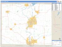 Rock County, WI Wall Map Zip Code