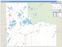 Sawyer County, WI Wall Map Zip Code