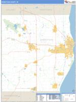Sheboygan County, WI Wall Map Zip Code