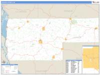 Vernon County, WI Wall Map Zip Code