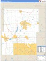 Washington County, WI Wall Map Zip Code