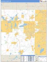 Waukesha County, WI Wall Map Zip Code