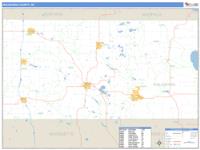 Waushara County, WI Wall Map Zip Code