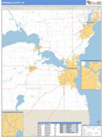 Winnebago County, WI Wall Map Zip Code