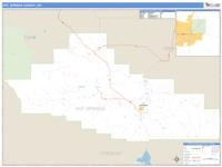 Hot Springs County, WY Wall Map