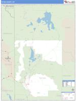 Teton County, WY Wall Map Zip Code