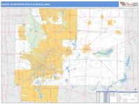 Akron Metro Area Wall Map