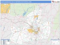 Albany-Schenectady-Troy Metro Area Wall Map