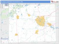 Ann Arbor Metro Area Wall Map