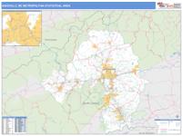 Asheville Metro Area Wall Map