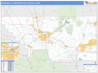 Bakersfield Metro Area Wall Map