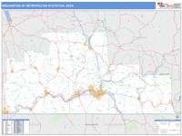 Binghamton Metro Area Wall Map