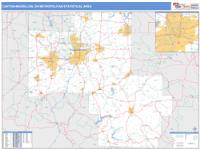 Canton-Massillon Metro Area Wall Map