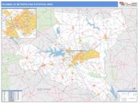 Columbia Metro Area Wall Map