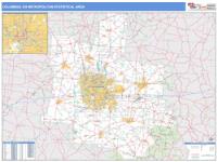 Columbus Metro Area Wall Map