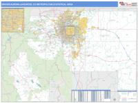 Denver Metro Area Wall Map