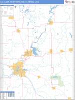 Eau Claire Metro Area Wall Map