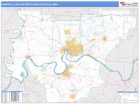 Evansville Metro Area Wall Map