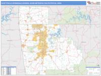 Fayetteville-Springdale-Rogers Metro Area Wall Map