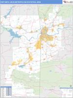Fort Smith Metro Area Wall Map