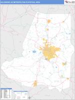 Goldsboro Metro Area Wall Map