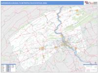 Harrisburg-Carlisle Metro Area Wall Map