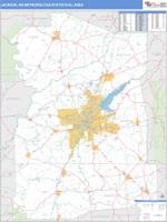 Jackson Metro Area Wall Map