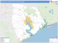 Jacksonville Metro Area Wall Map