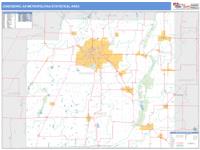 Jonesboro Metro Area Wall Map