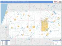 Kalamazoo-Portage Metro Area Wall Map