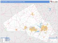 Killeen-Temple Metro Area Wall Map