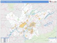 Knoxville Metro Area Wall Map