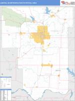 Lawton Metro Area Wall Map