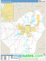 Monroe Metro Area Wall Map