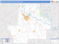 Pine Bluff Metro Area Wall Map