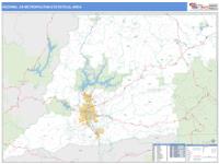 Redding Metro Area Wall Map