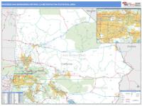 Riverside-San Bernardino-Ontario Metro Area Wall Map