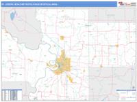 St. Joseph Metro Area Wall Map