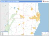 Sheboygan Metro Area Wall Map