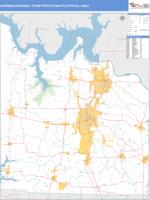 Sherman-Denison Metro Area Wall Map