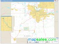 South Bend Metro Area Wall Map