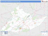 State College Metro Area Wall Map