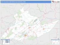 State College Metro Area Wall Map