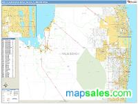 West Palm Beach-Boca Raton Metro Area Wall Map