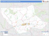 Williamsport Metro Area Wall Map