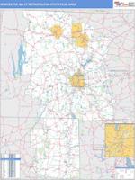 Worcester Metro Area Wall Map